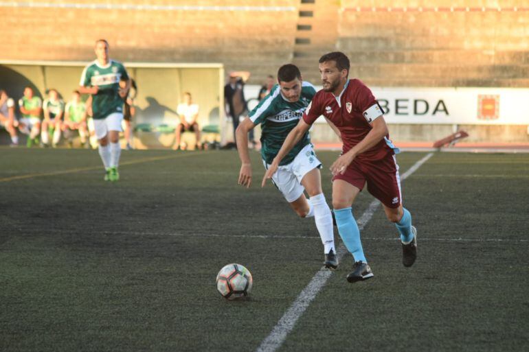 Rodri, en un lance del partido disputado ayer en Úbeda