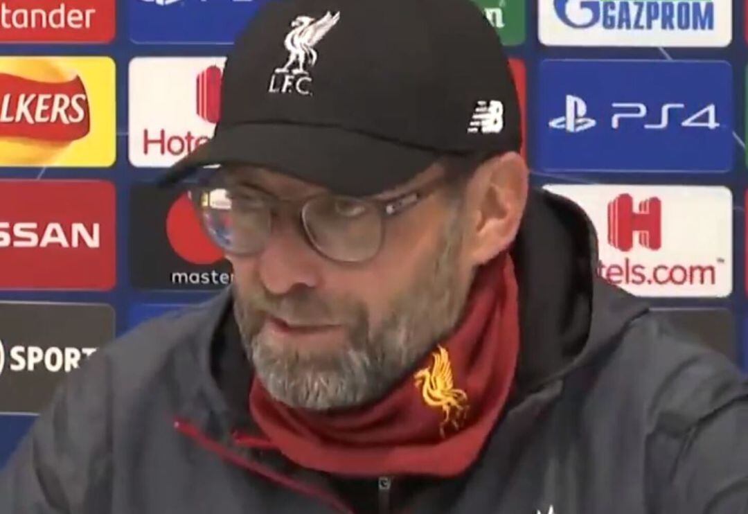 Jürgen Klopp, durante la rueda de prensa