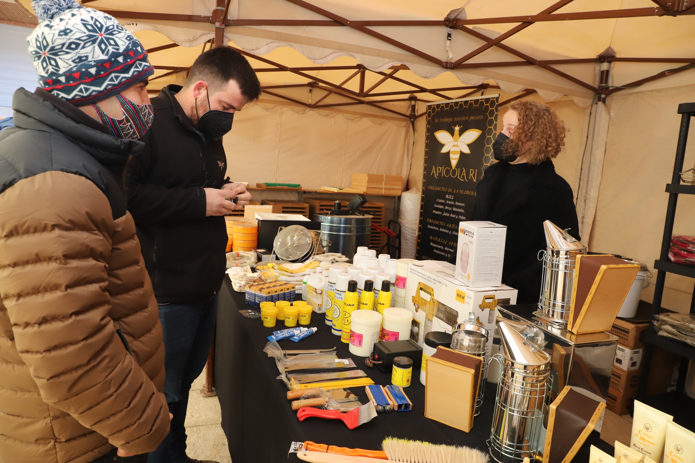 Expositor en la III Feria Apícola de Castilla y León