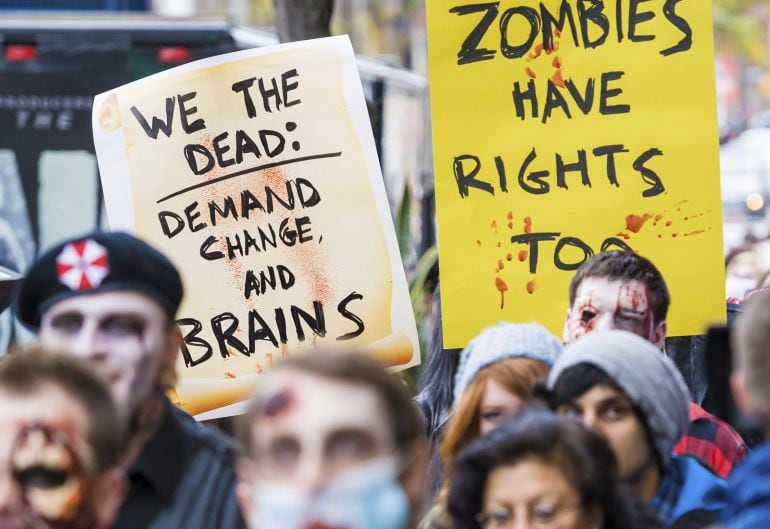 "No hurtarás, ya que el Estado no quiere tener competidores". Así reza uno de los mandamientos de la Iglesia Zombie Trans-universal del Dichoso Campaneo.