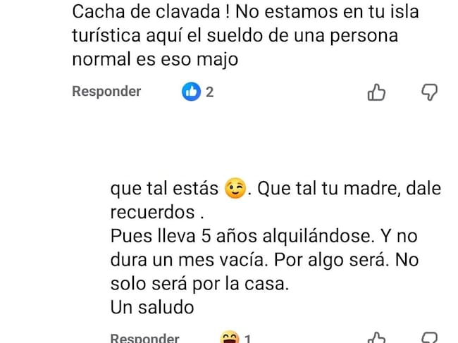 ¿Qué tal tu madre? Responde el propietario a una de las criticas