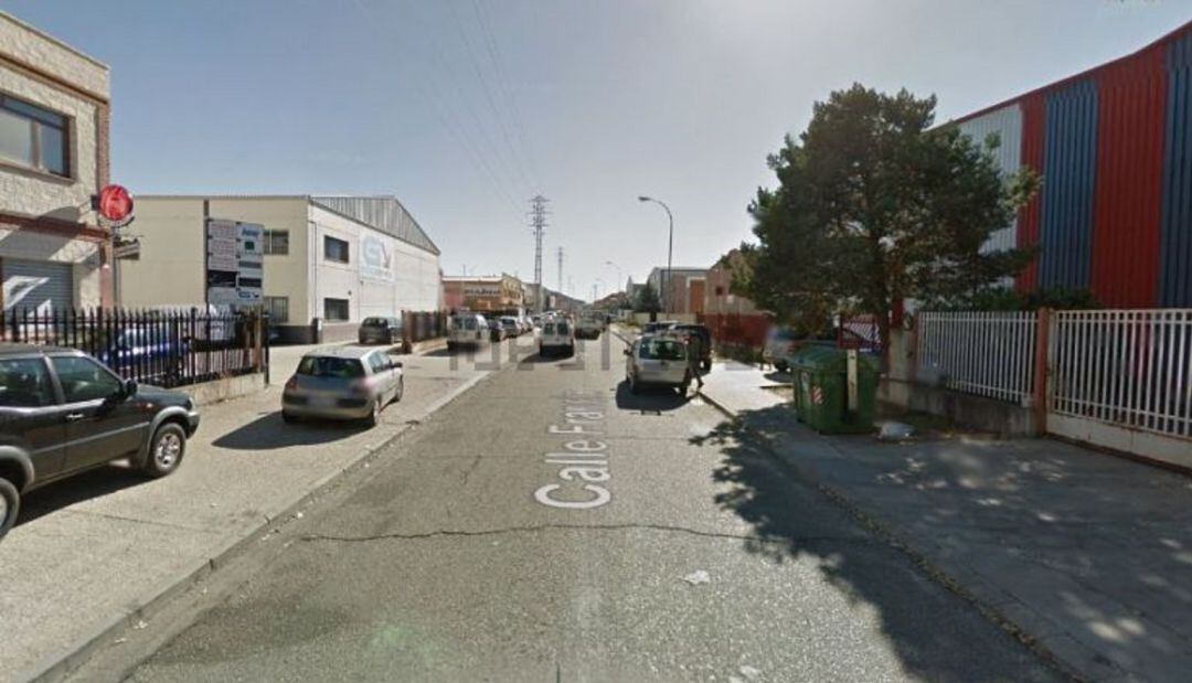 Calle Francia del Polígono Industrial de Palencia