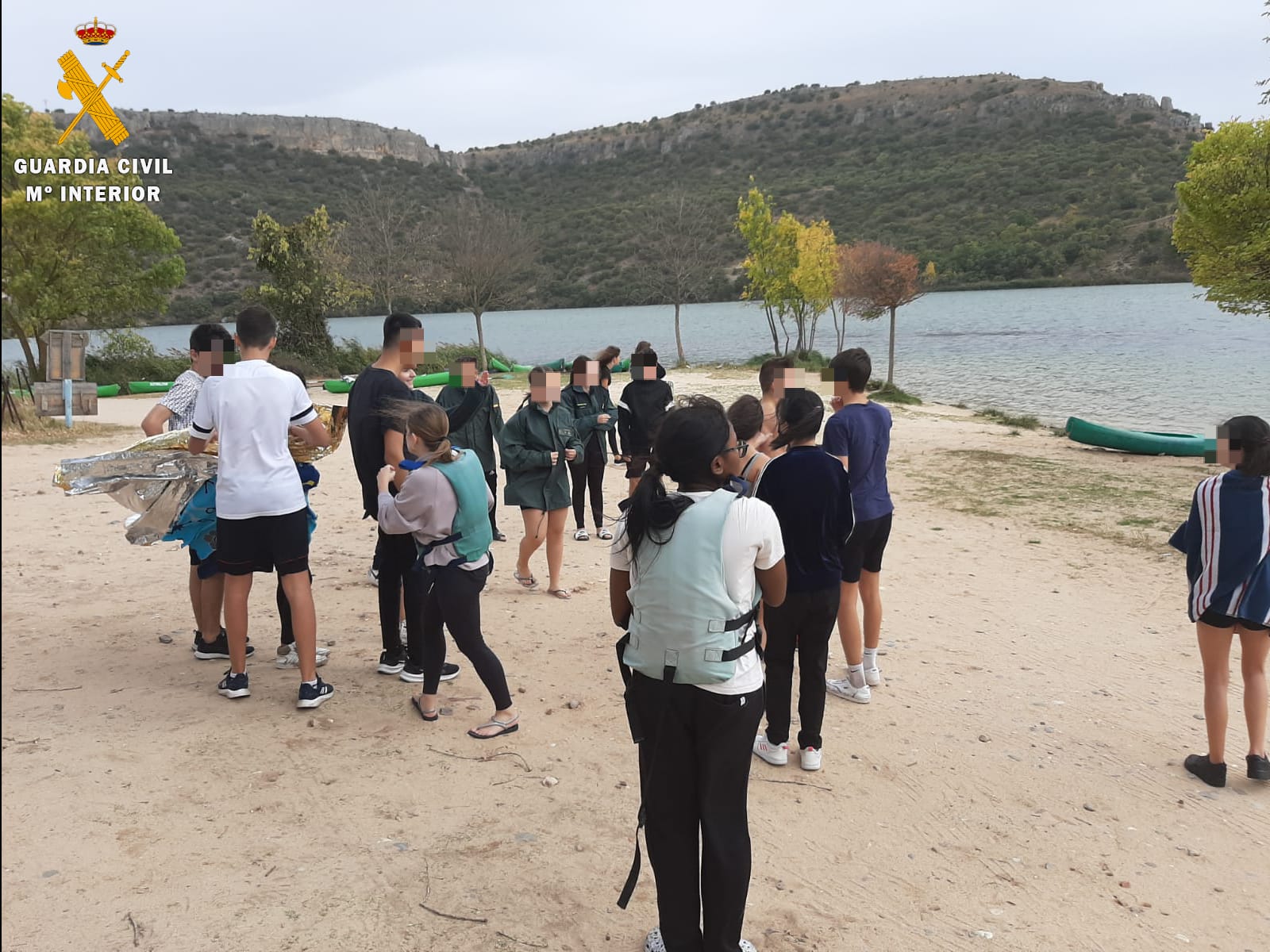 Menores rescatados por la Guardia Civil de Segovia en el embalse de Las Vencías