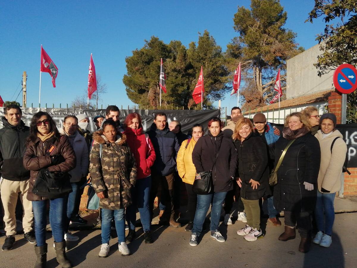 Representantes sindicales del sector de la limpieza en Tarancón