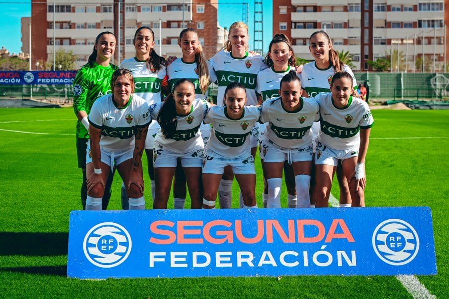 El once inicial del Elche CF Femenino que se impuso por 2-0 al Argual de Tenerife