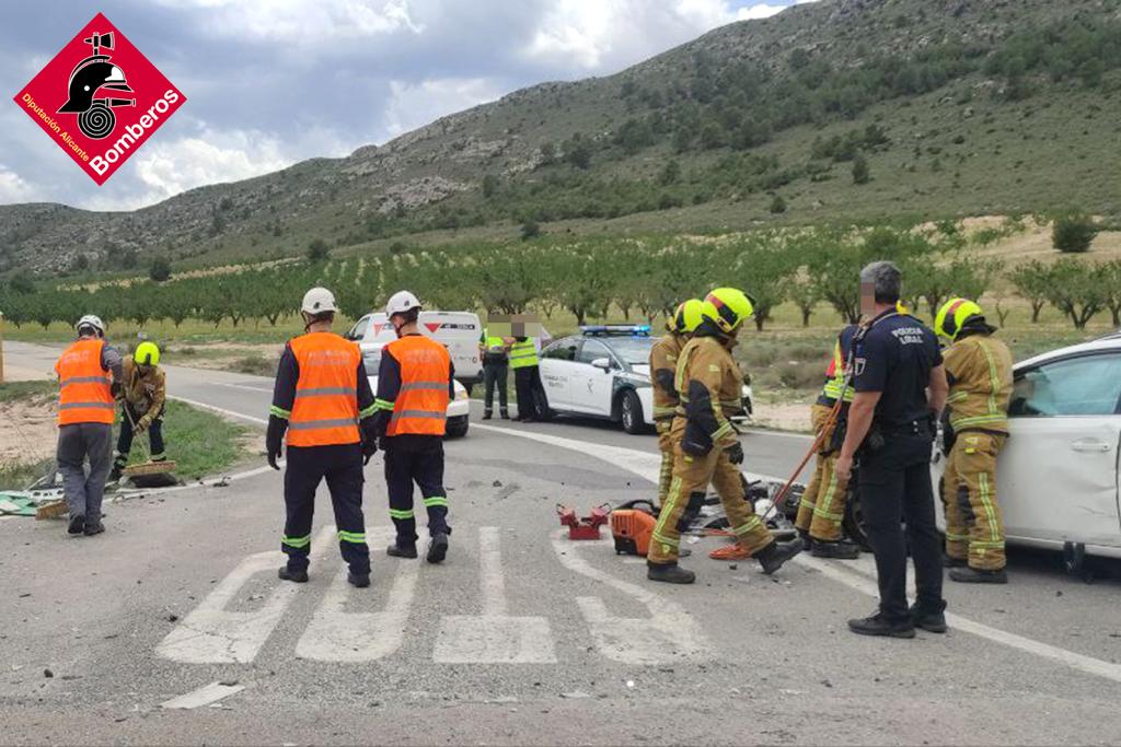 Imagen de la intervención de los bomberos