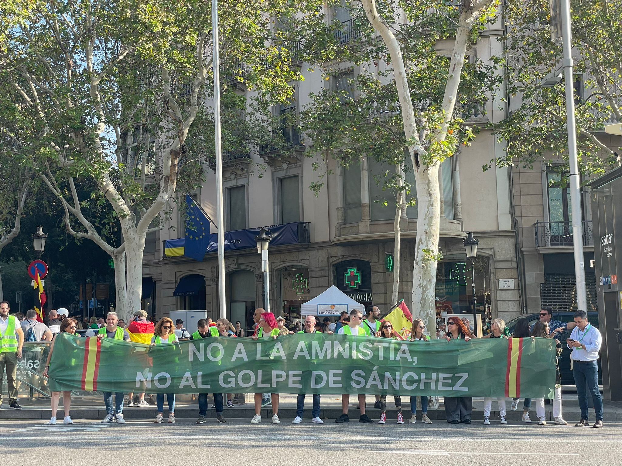 Manifestació contra l'amnistia a Barcelona