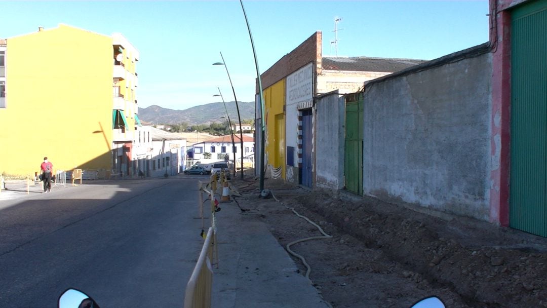 Obras en la Cuesta Castejón