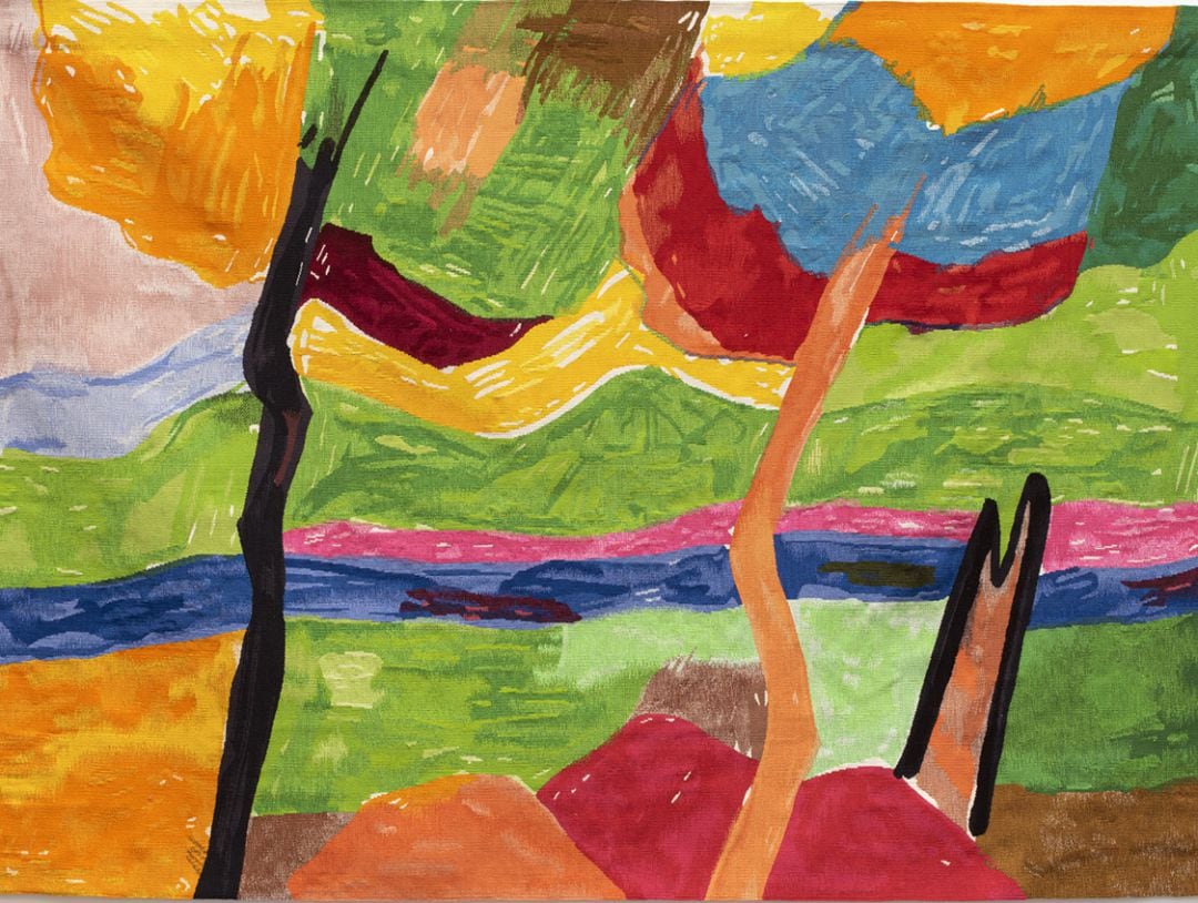 Obra de Etel Adnan, del catálogo de la Galería Lelong.