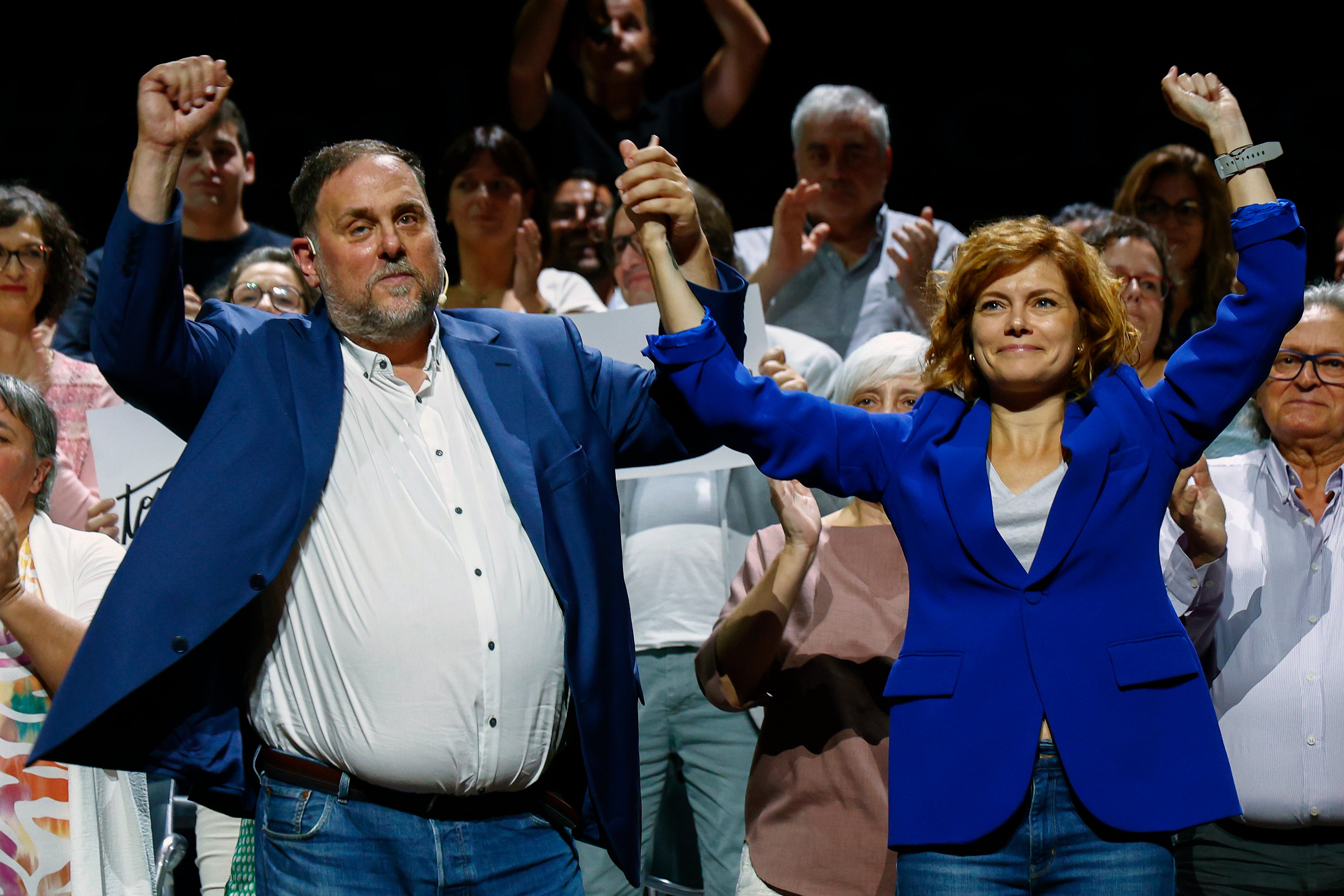 Oriol Junqueras presenta a Elisenda Alamany como secretaria general de ERC