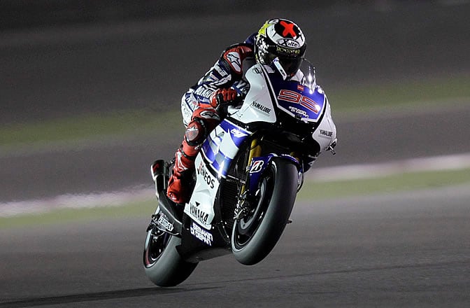 Jorge Lorenzo rueda en Doha