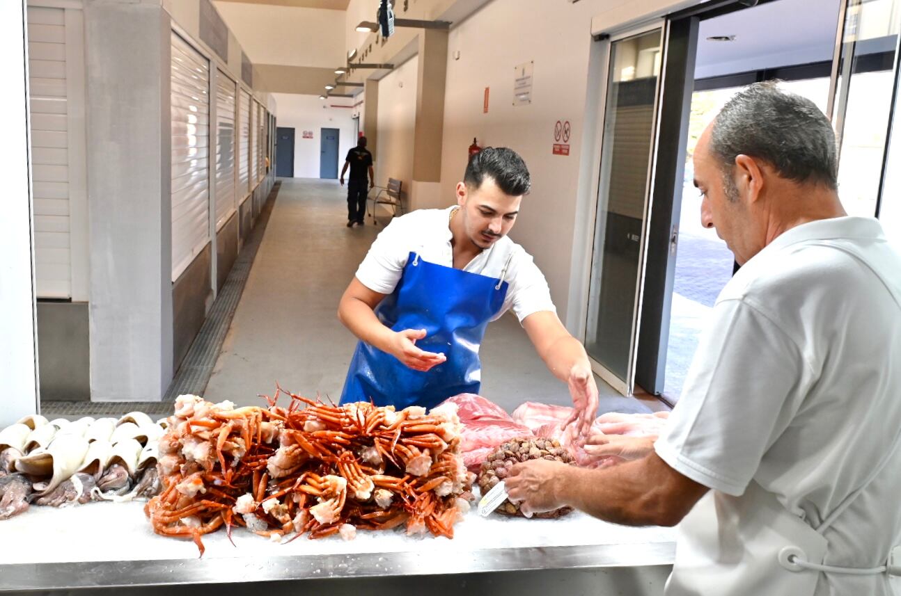 Puesto de pescado en el Mercado de Federico Mayo de Jerez