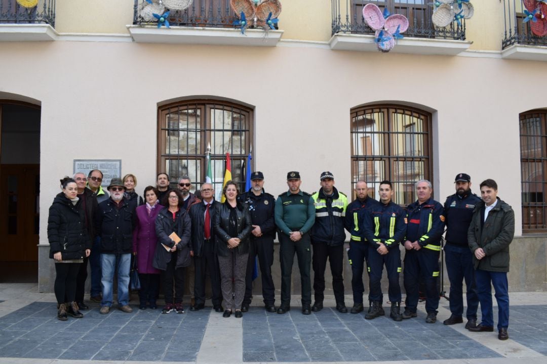 Participantes en el acto de lectura de nuestra carta magna.