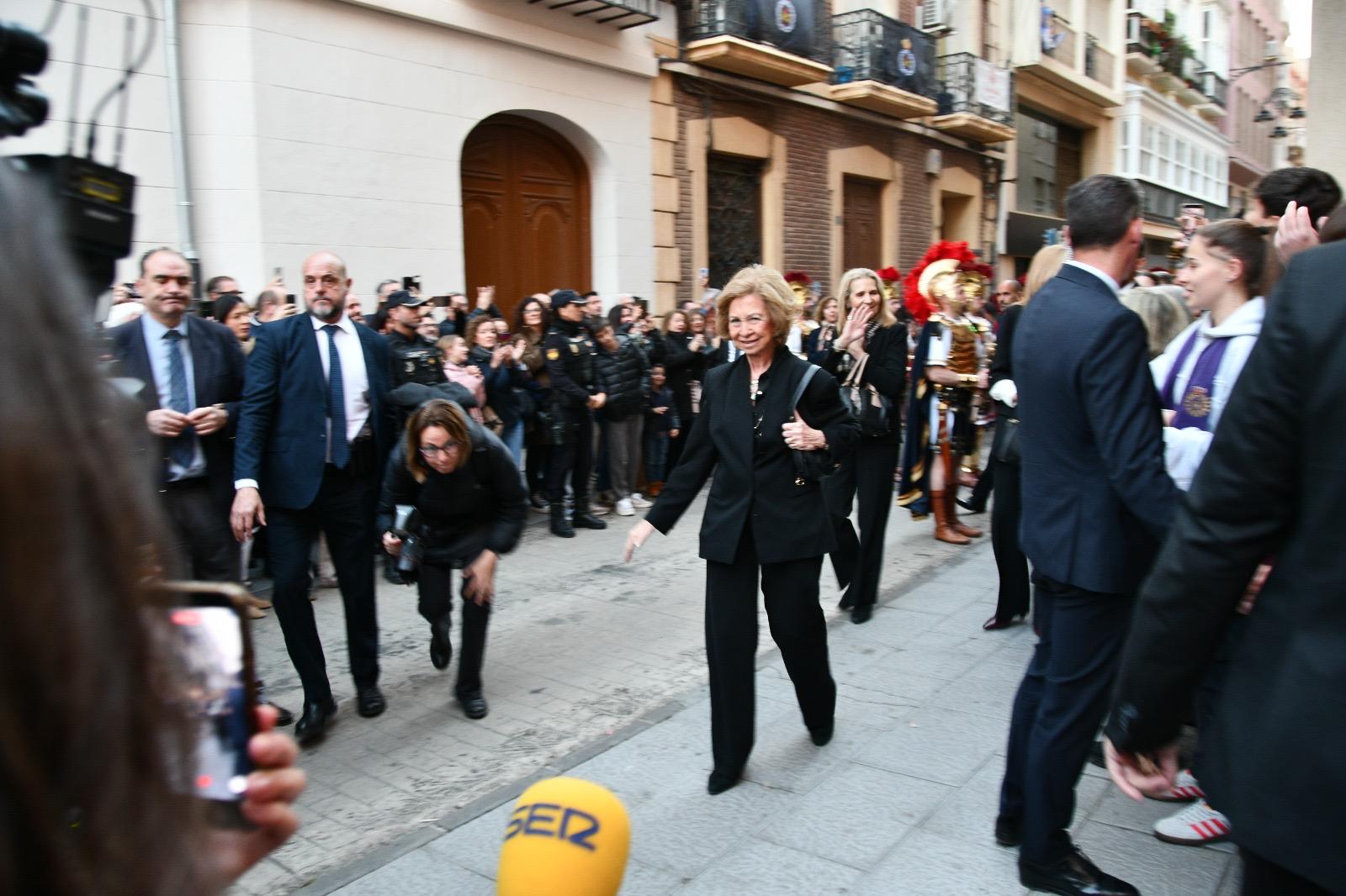 Visita de la Reina Sofía a la Semana Santa de Cartagena 2026