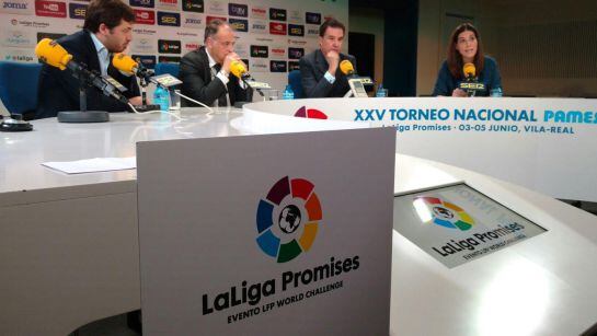 La Liga y La Fundación El larguero han presentado una nueva edición del Torneo Nacional Pamesa LaLiga Promises. / CADENA SER (CADENA SER)