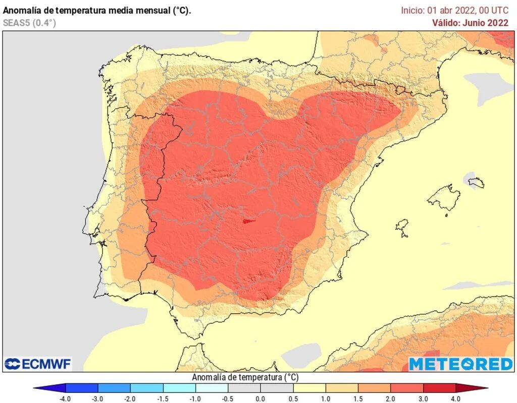 El tiempo que se espera en primavera.