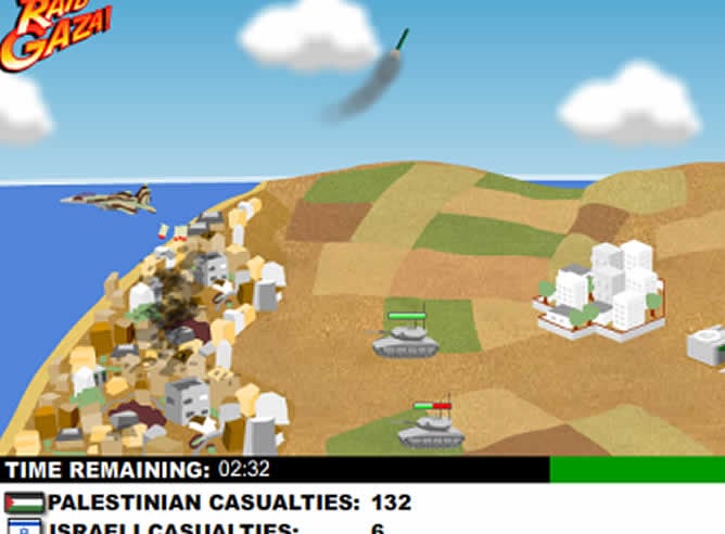 La compañía Newgrounds crea un videojuego que critica el asalto israelí sobre la Franja de Gaza