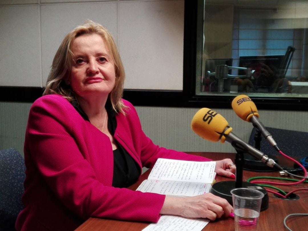 Mar Rominguera en los estudios de Radio Zamora