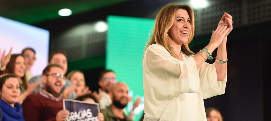 Susana Díaz en un acto de campaña reciente