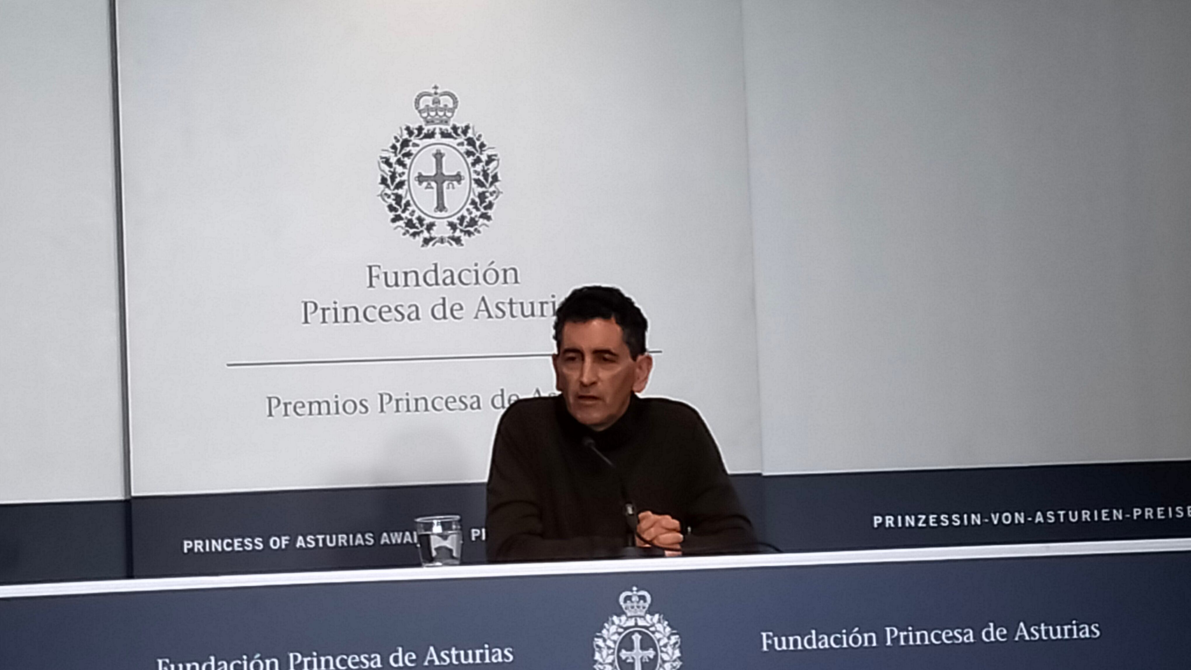 Juan Mayorga, en rueda de prensa