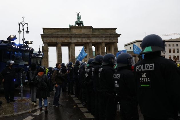 Protesta en Berlín.