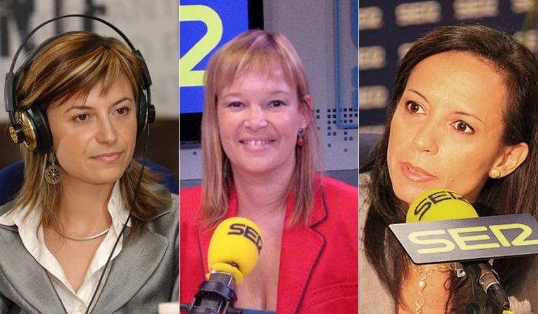 Las exministras socialistas Bibiana Aído, Leire Pajín y Beatriz Corredor