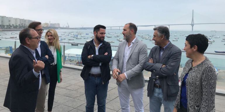 Visita a Cádiz de la presidenta de APPA para conocer el proyecto de puerto deportivo del Club Náutico Alcázar