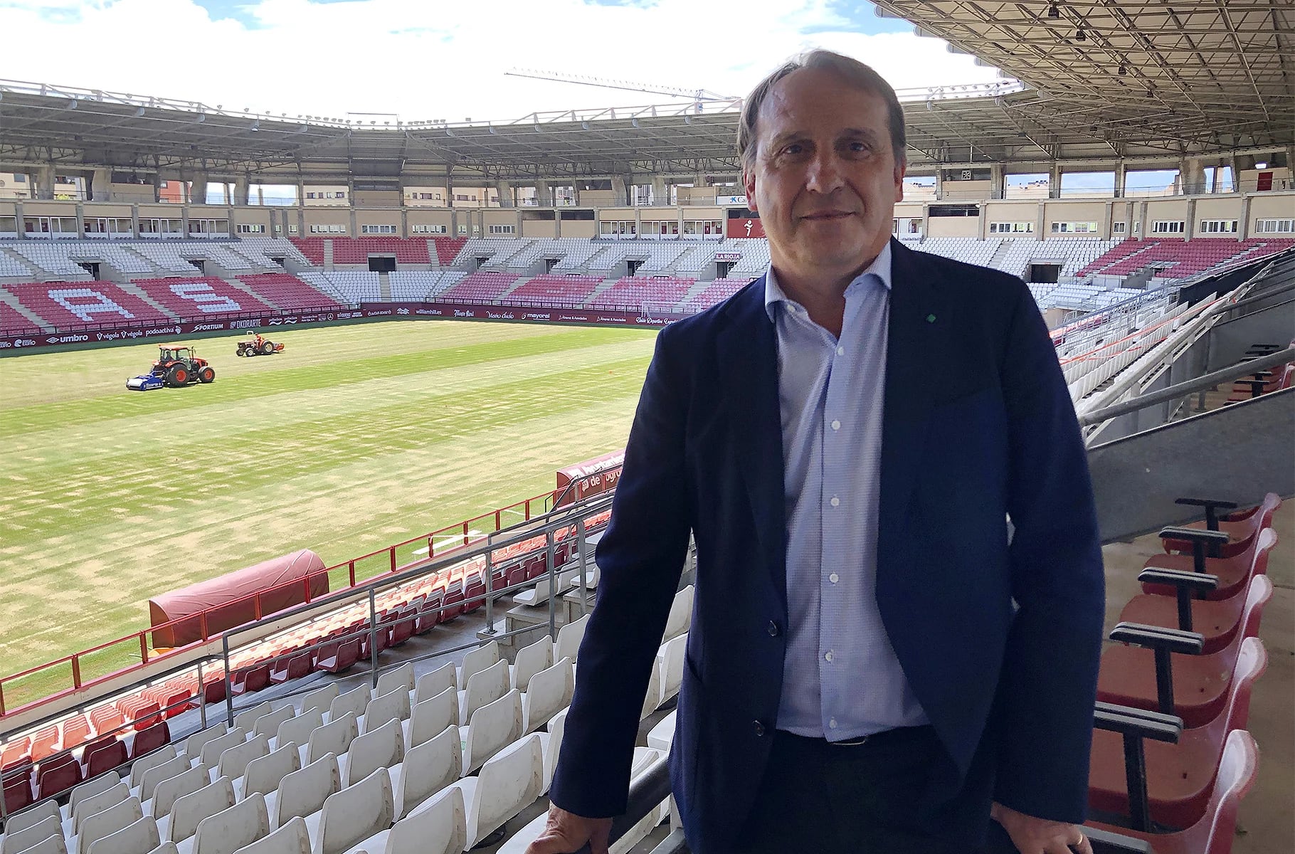 Carlos Lasheras afrontará su segunda etapa al frente de la UD Logroñés / UD Logroñés