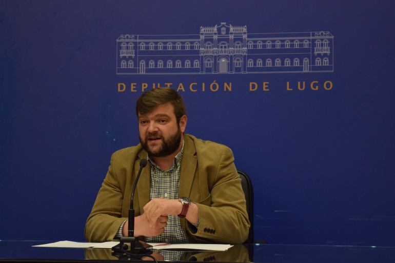 Álvaro Santos, portavoz del PSOE en la Diputación de Lugo