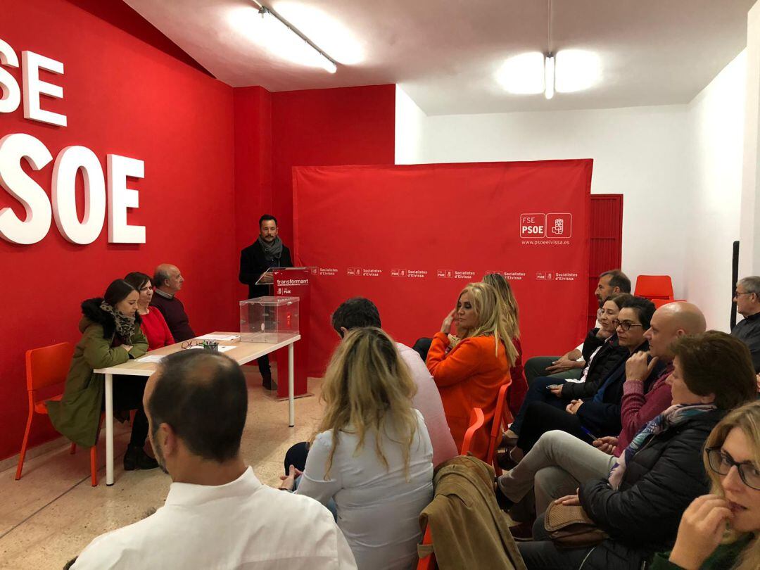 Un momento durante la presentación de la candidatura