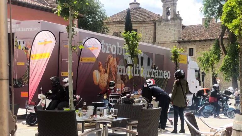 El Gastrobús en Peñafiel durante su anterior visita