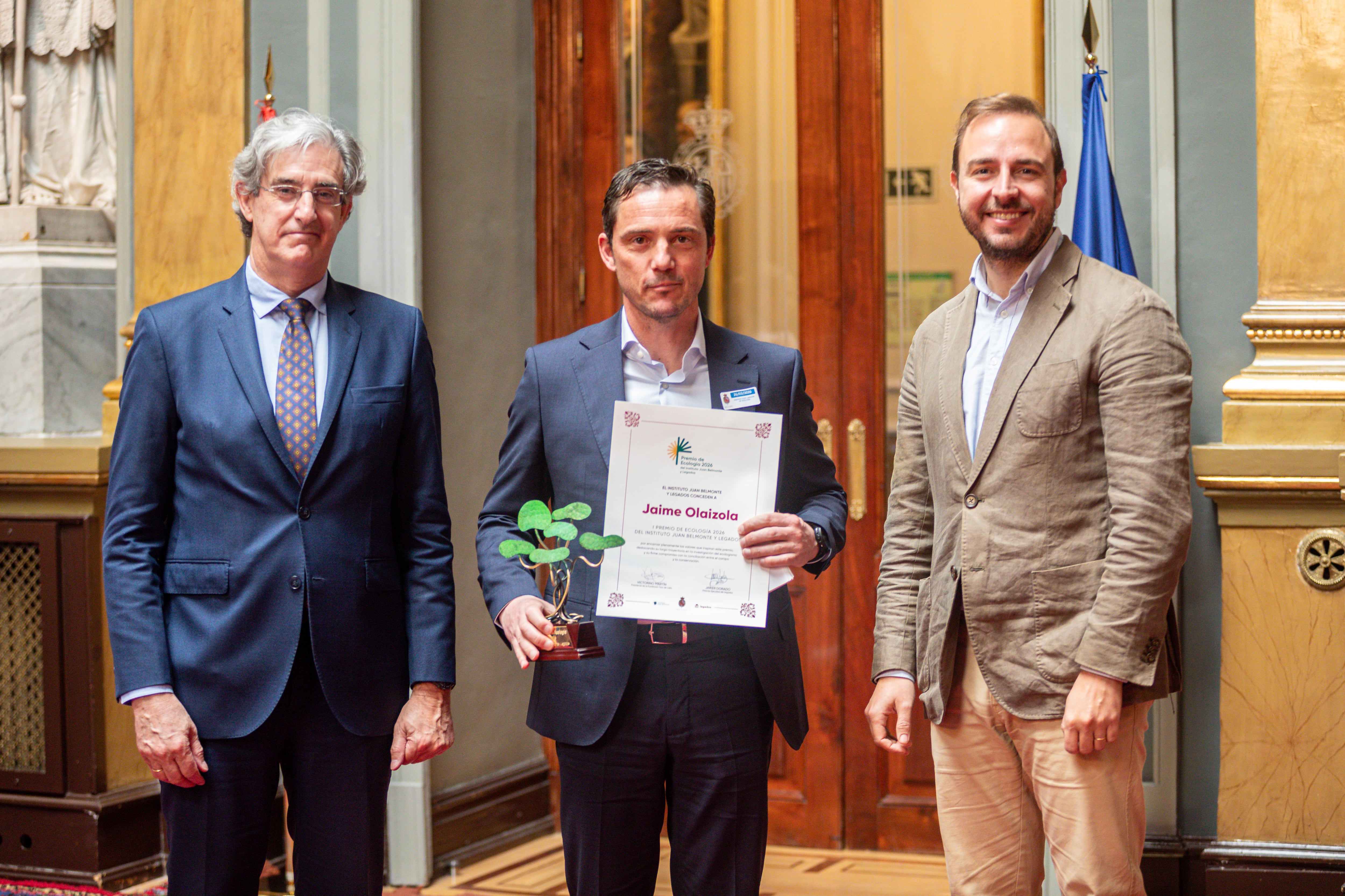 El investigador Jaime Olaizola recibe el I Premio de Ecología 2026