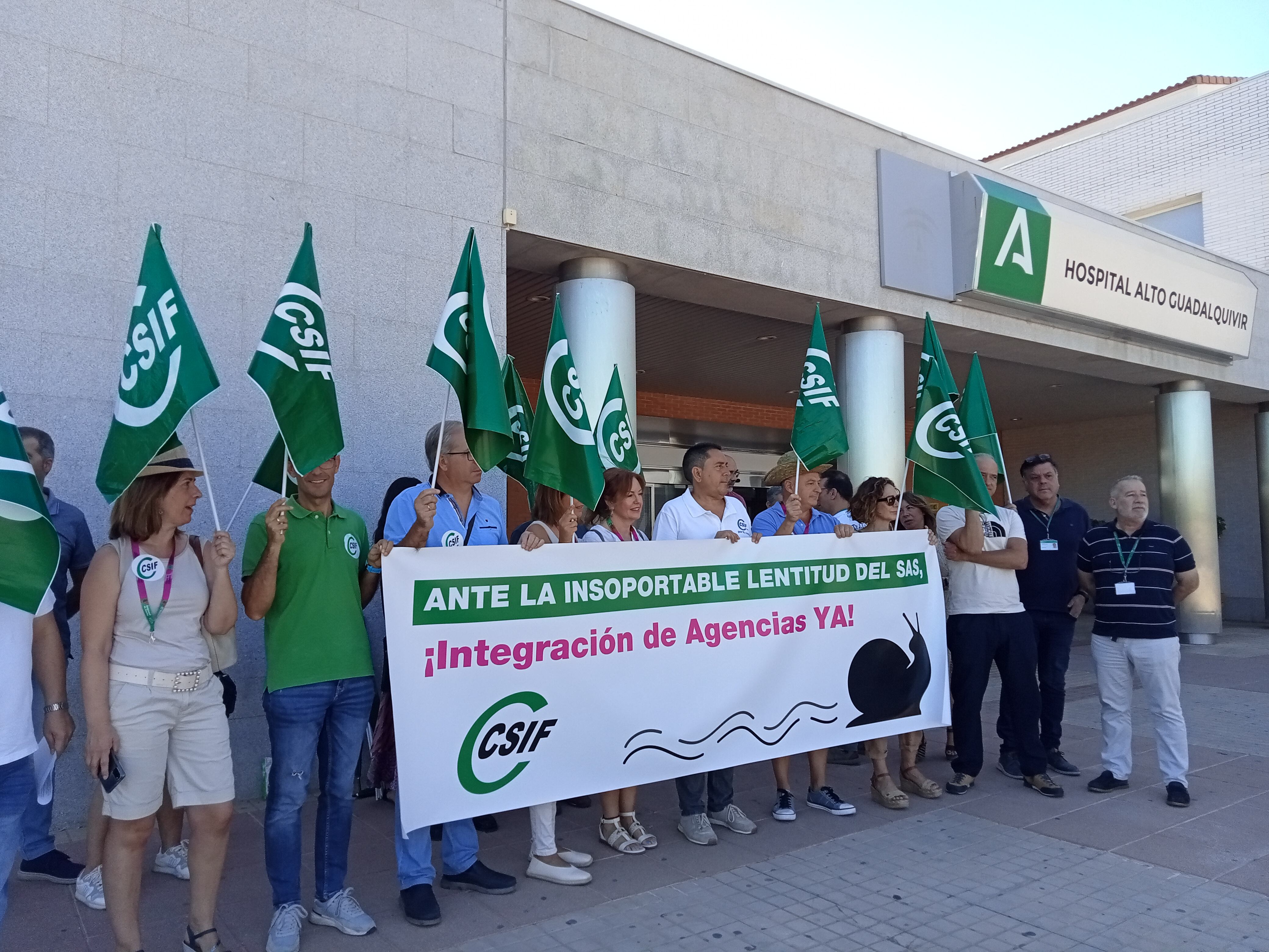 Concentración de CSIF en el Hospital Alto Guadalquivir