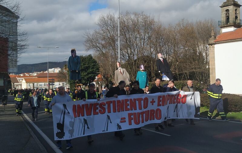 Manifestación del personal de Navantia Ferrol