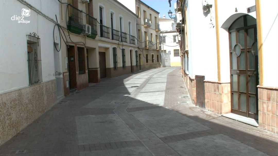 La calle Baena, tras la finalización de las obras