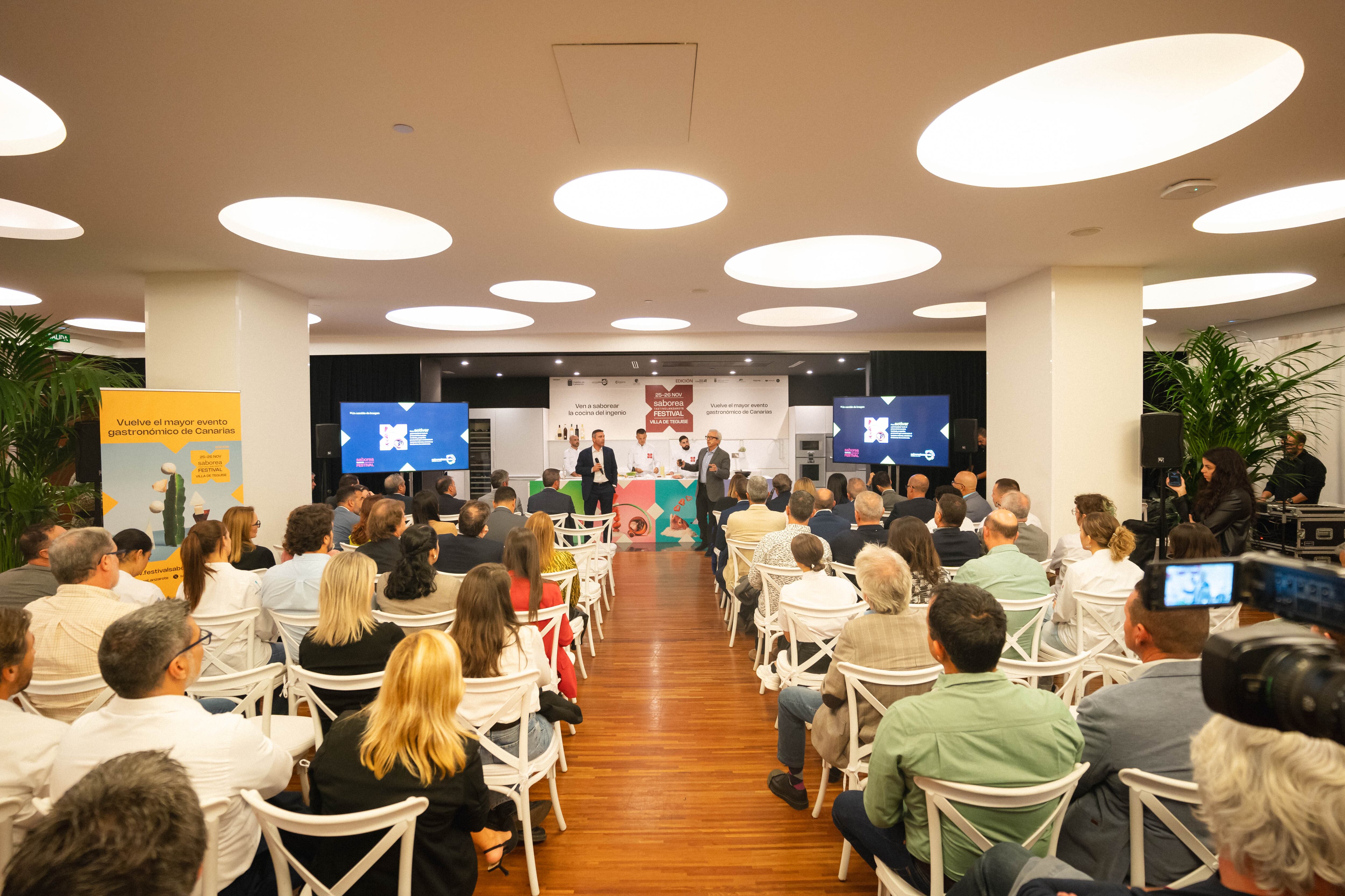 Presentación del Saborea Lanzarote en Tenerife.