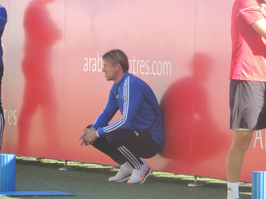 Guti, entrenador del Almería.