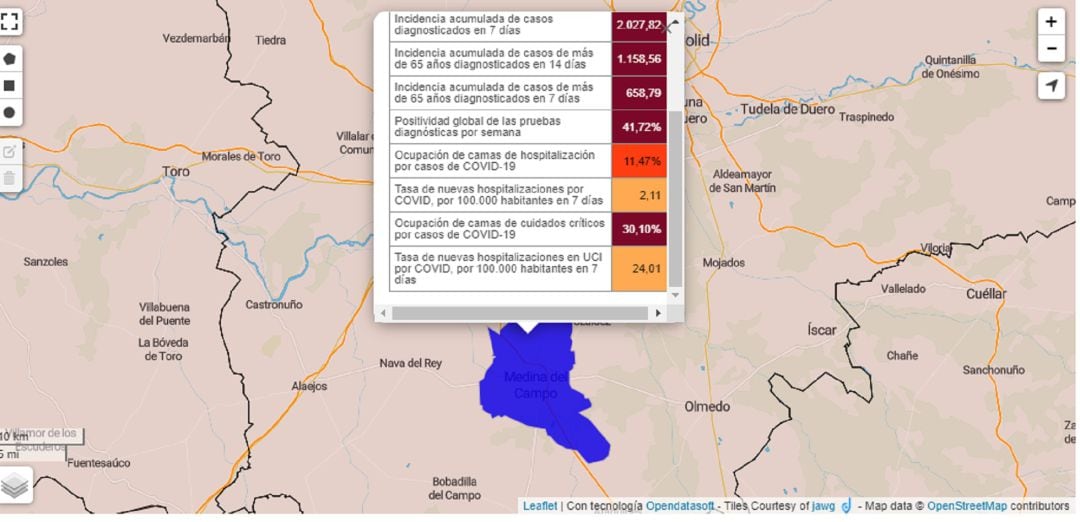 Mapa epidemiológico