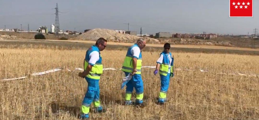 Los servicios de emergencia en la zona del suceso