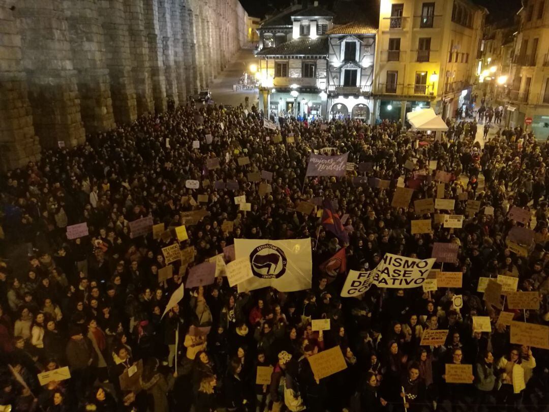 Manifestación en Segovia con motivo del Día Internacional de la Mujer