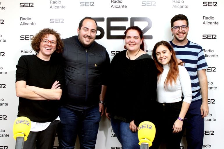 Marisol Moreno (Guanyar), Pedro Ródenas (PSOE), Carolina Cutanda (PP), Andréa Mirambell (Compromís) y Pablo Rodríguez (Ciudadanos)