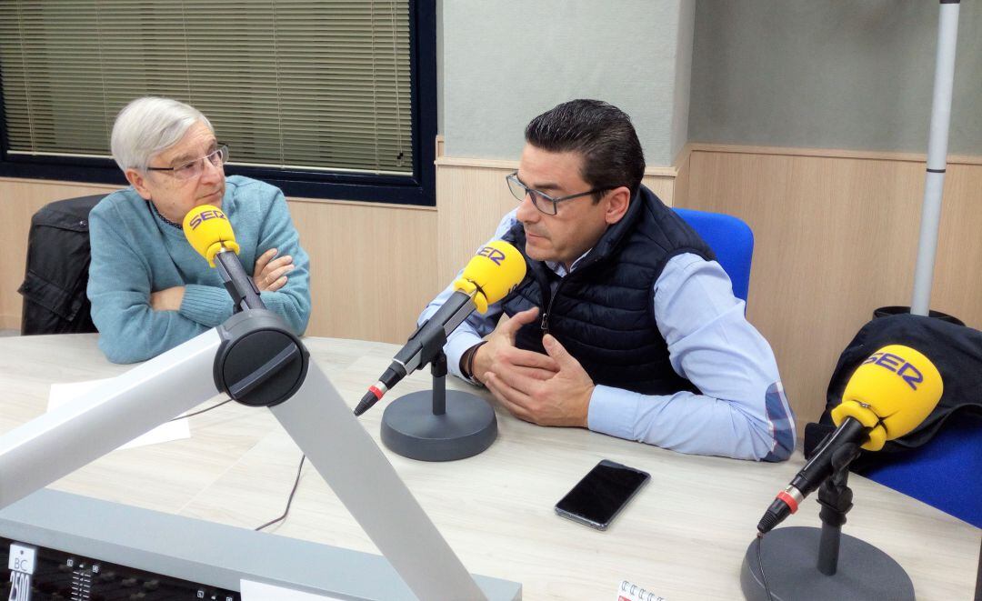 Pepe Blanes junto a Pedro García