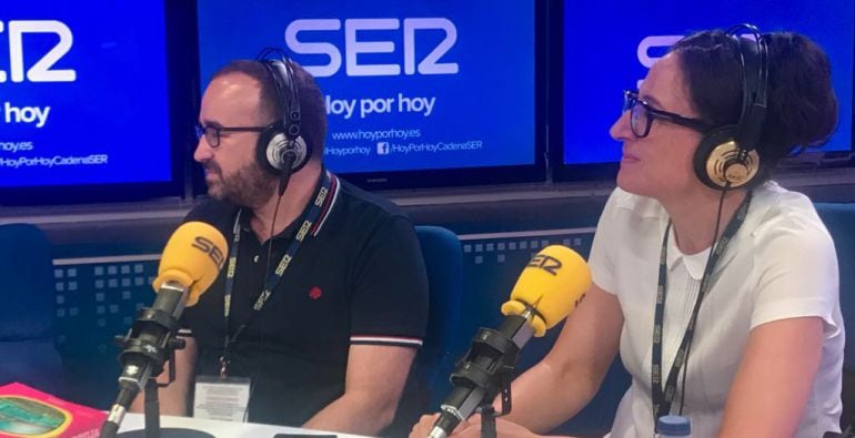 Ana Tudela y Antonio Delgado en la Cadena SER