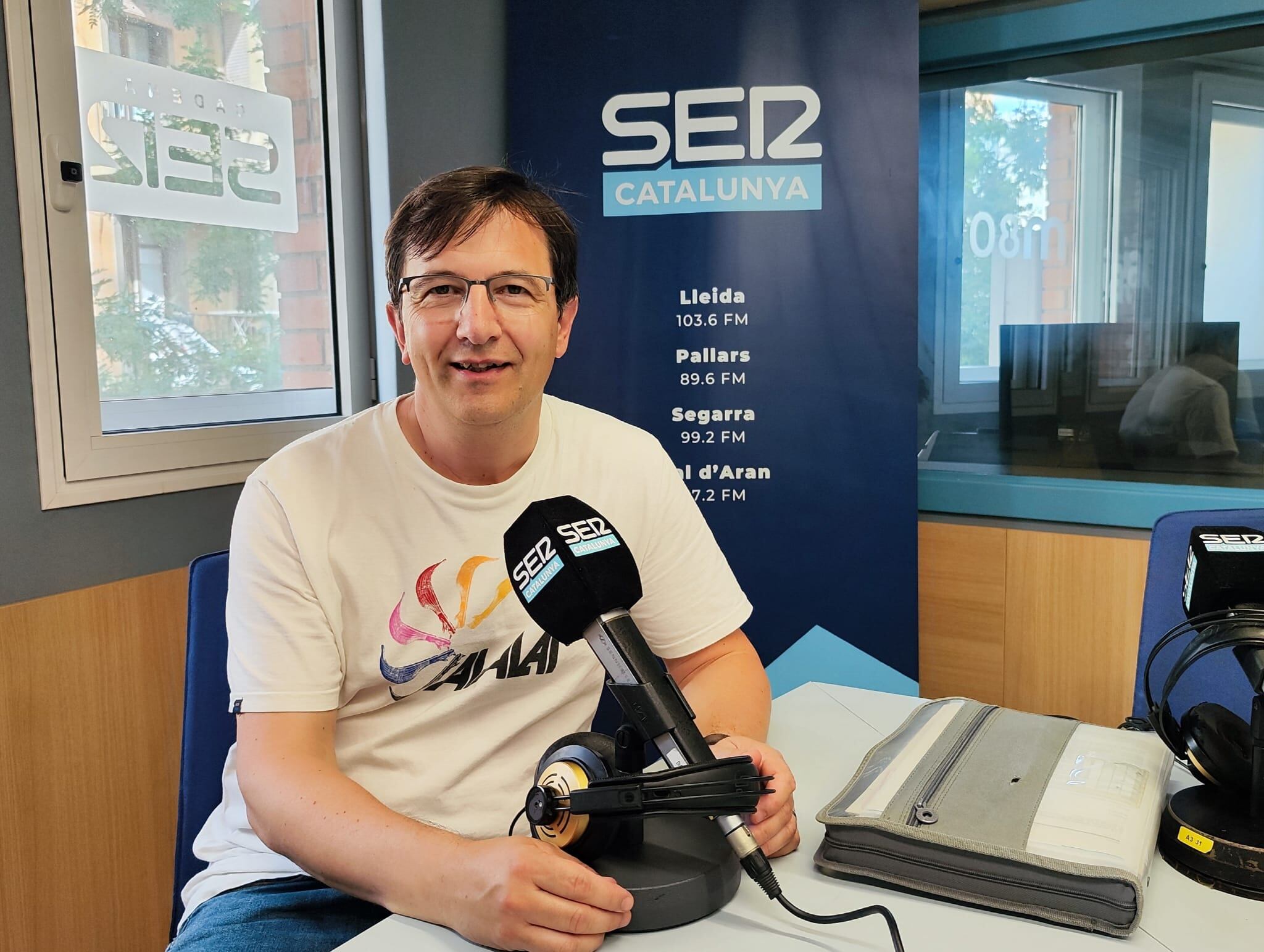 Antoni Vila, president de l'associació veïnal del barri de Joc de la Bola de Lleida durant l'entrevista a l'Aquí Lleida.