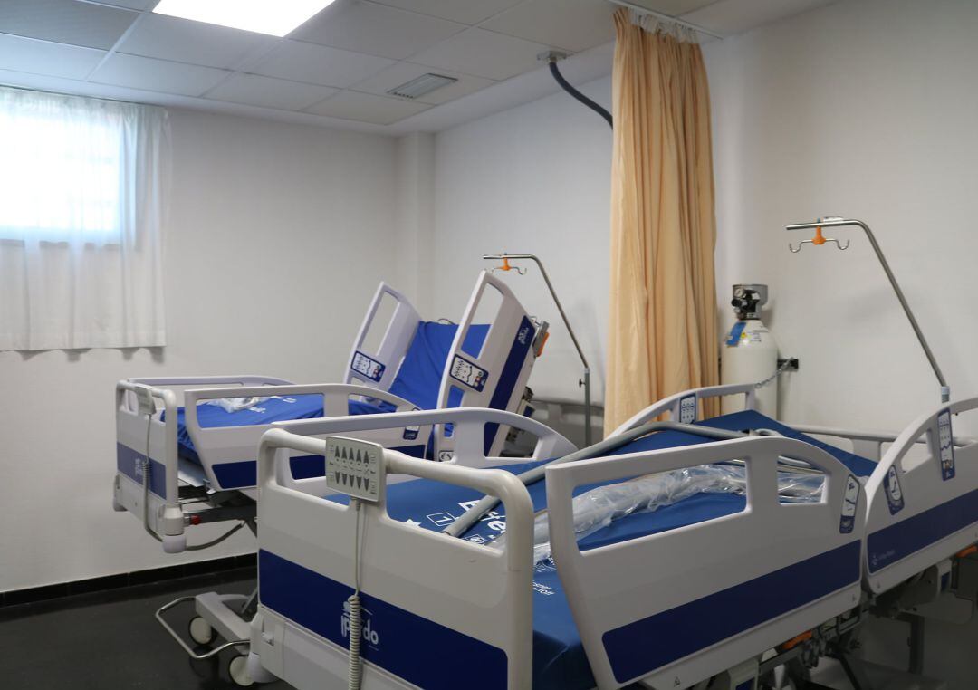 Camas del hospital doctor José Molina Orosa de Arrecife, en Lanzarote.