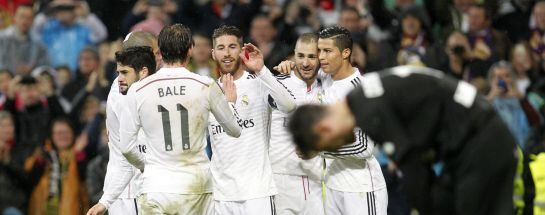 08/11/14 PARTIDO PRIMERA DIVISION REAL MADRID - RAYO VALLECANO GOL 5-1 CRISTIANO RONALDO ALEGRIA