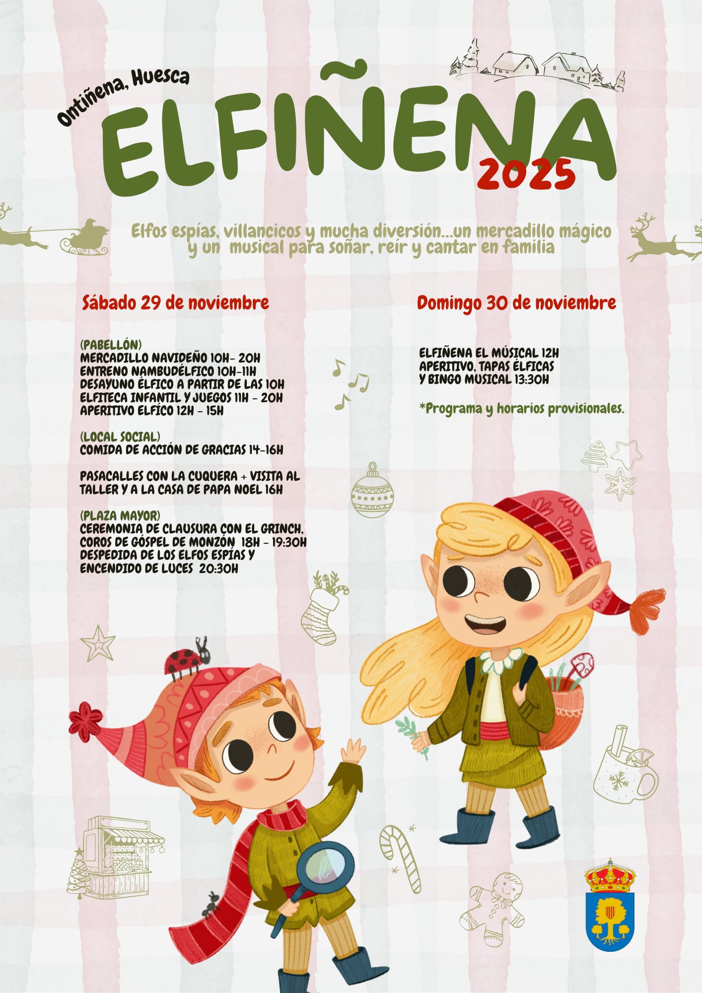 Cartel mercadillo Elfiñena.