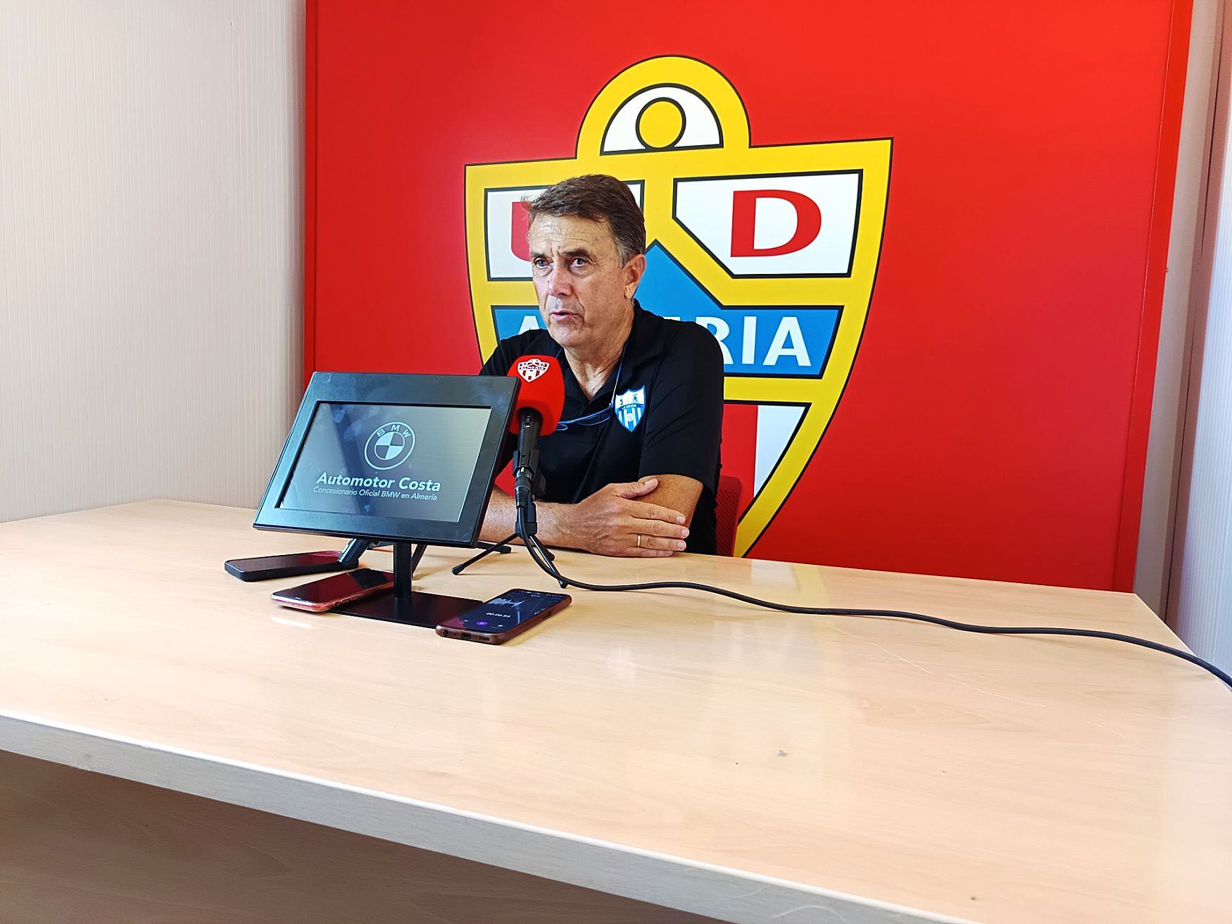 José Miguel Campos en la sala de prensa del Anexo en el Mediterráneo.