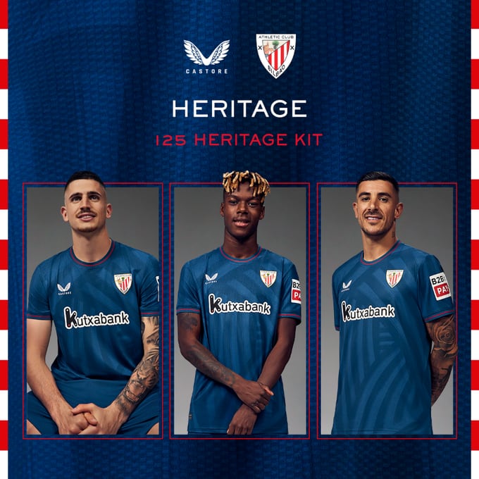 La camiseta del Athletic para el 125 aniversario del club rojiblanco