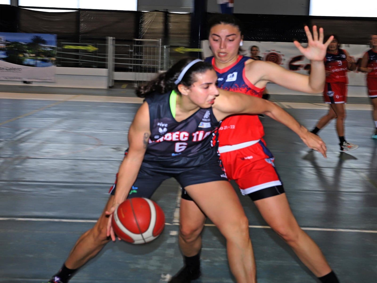 Yaiza García en acción.